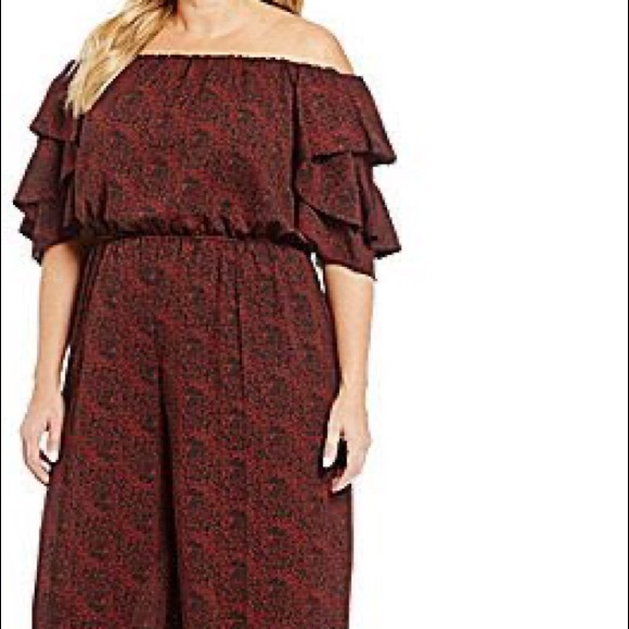 NWT Gibson Latimer Off Shoulder Jumpsuit 3X - Picture 3 of 13